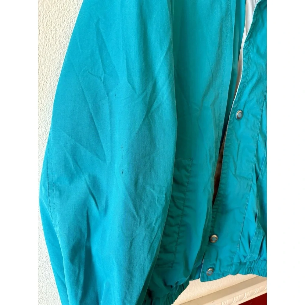 Vintage 90s‎ Members Only Windbreaker Jacket Color Block Blue-Green Red Men's M